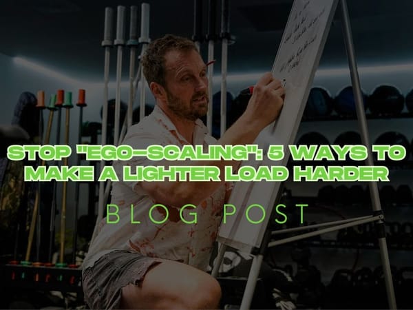 Stop "Ego-Scaling": 5 Ways to Make a Lighter Load Harder