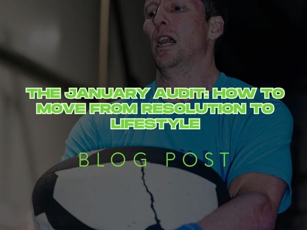 The January Audit: How to Move from Resolution to Lifestyle